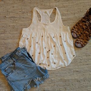 O'Neill Off-white racerback tank top